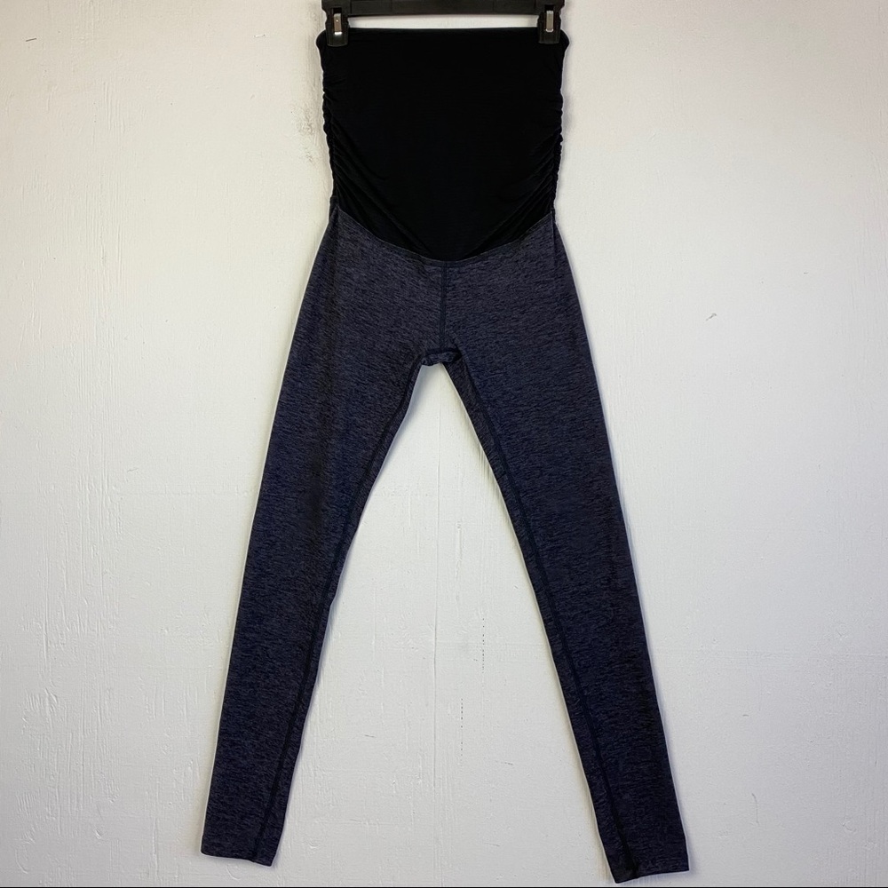 Beyond The Bump Gray Black Stretch Leggings